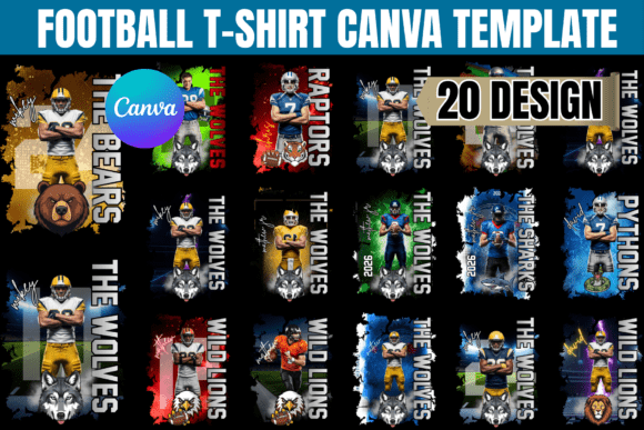 20 Football T-Shirt Canva Templates: Your 2026 Game Day Arsenal