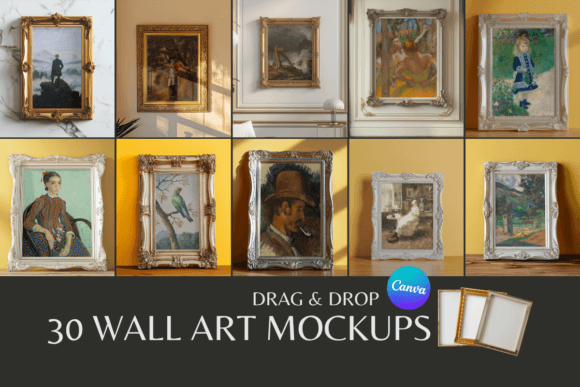 30 Wall Art Mockups - Canva Templates #2