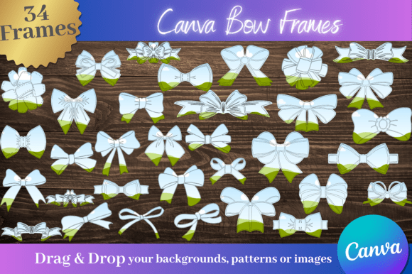 34 Canva Bow Frame Templates: Playful Design Assets