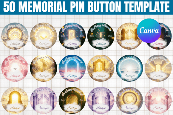 50 Memorial Pin Button Templates: A Guide to Personal Tributes