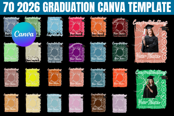 70 Graduation Canva Templates for Instant Custom Tees