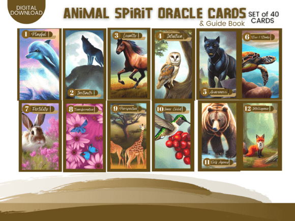Animal Oracle Cards Kit: A Complete Canva Design System