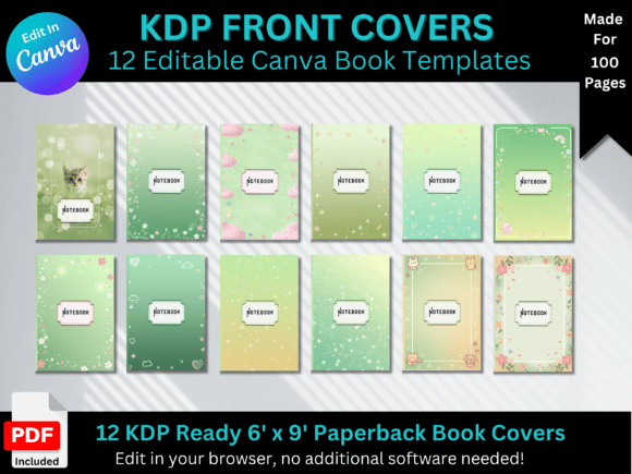 Canva Book Cover Templates: KDP Ready for Your Journal