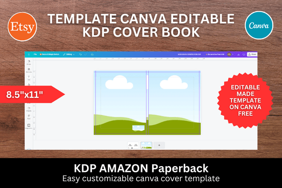 Canva KDP Cover Templates Bundle: Design Books in Seconds