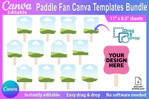 Crafting Memorable Keepsakes with Editable Paddle Fan Canva Templates