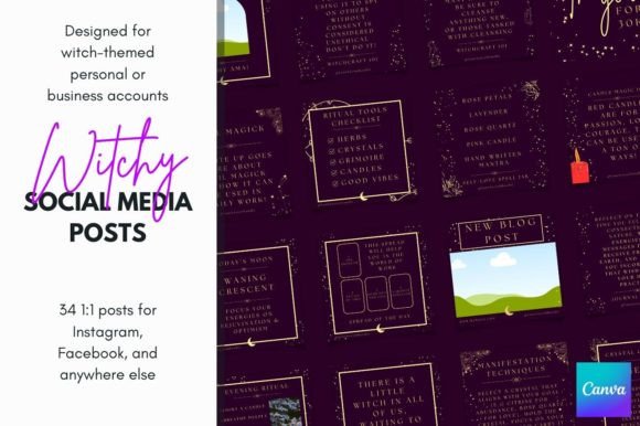 Daily Witch Canva Social Templates: Elevate Your Feed
