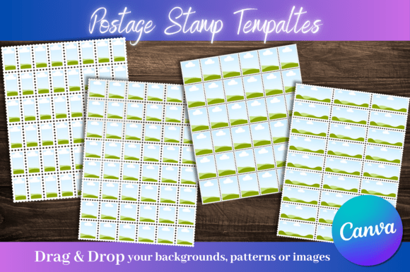 Elevate Your Brand with Vintage Postage Stamp Canva Templates