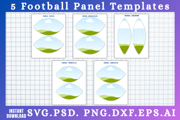 Game Day Graphics: Unlocking 5 Football Panel SVG & Canva Templates