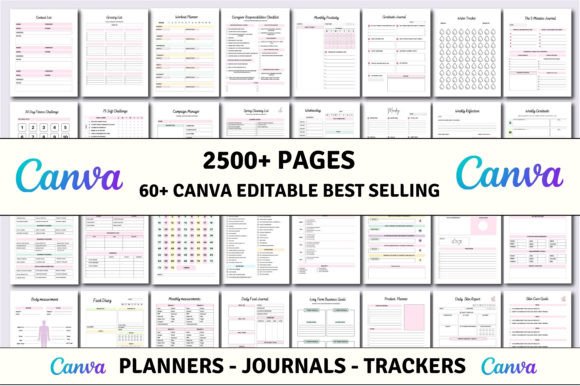 Mastering Your Life with 60+ Canva Planner Templates