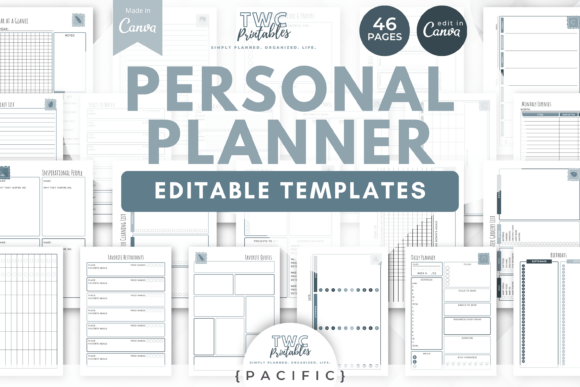Plan Your Life with Personal Planner Canva Templates | PAC