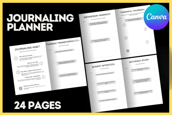 Streamline Your Journaling Planner Design with Canva Templates