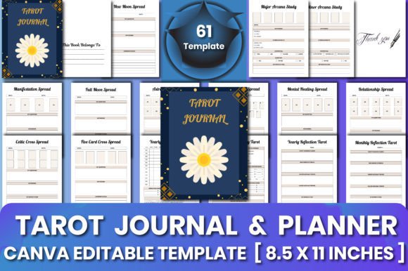 Tarot Journal Canva KDP Templates: Your All-in-One Toolkit