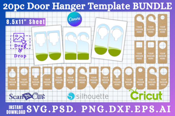 Transform Your Marketing with 20pc Door Hook Hanger Templates