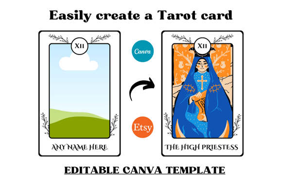Transform Your Social Media with Tarot Card Editable Templates