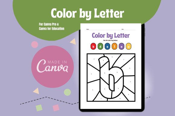 Transforming Early Literacy with Color by Letter Canva Templates ABC