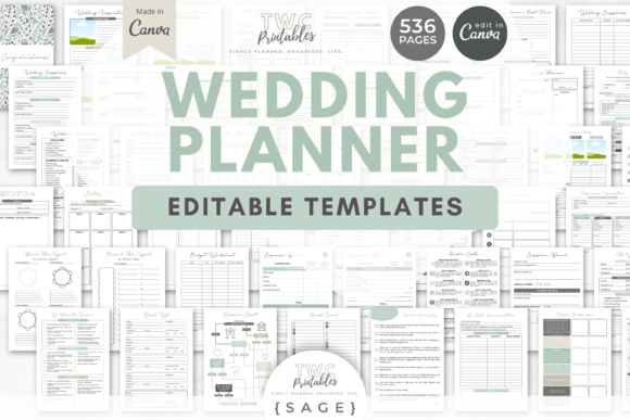 Wedding Planner Canva Templates | SAGE